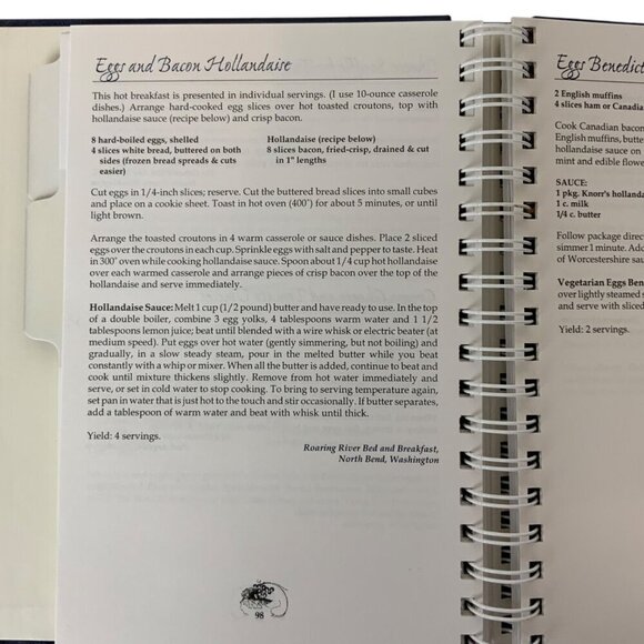 Northwest Mornings Washington Bed & Breakfast Guild Cookbook Favorite Recipes 20 - Picture 9 of 14